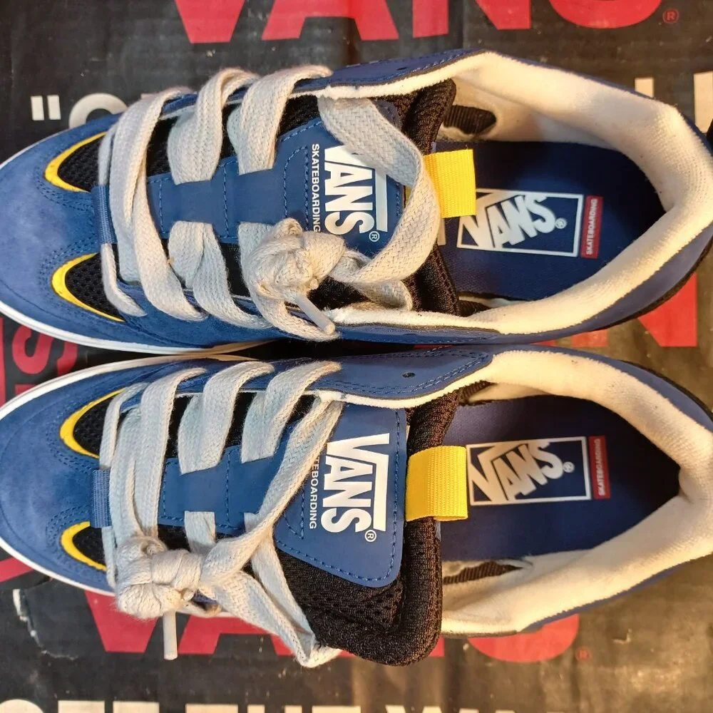 Vans Men's 12 Skate Mixxa Navy/Grey Skateboarding Shoes VN000CUYY27